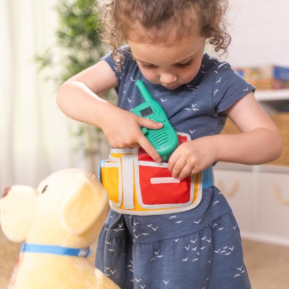 Melissa & Doug Let's Explore Ranger Rescue Dog Pretend Play Set Gear Puppy Campi - Picture 5 of 14